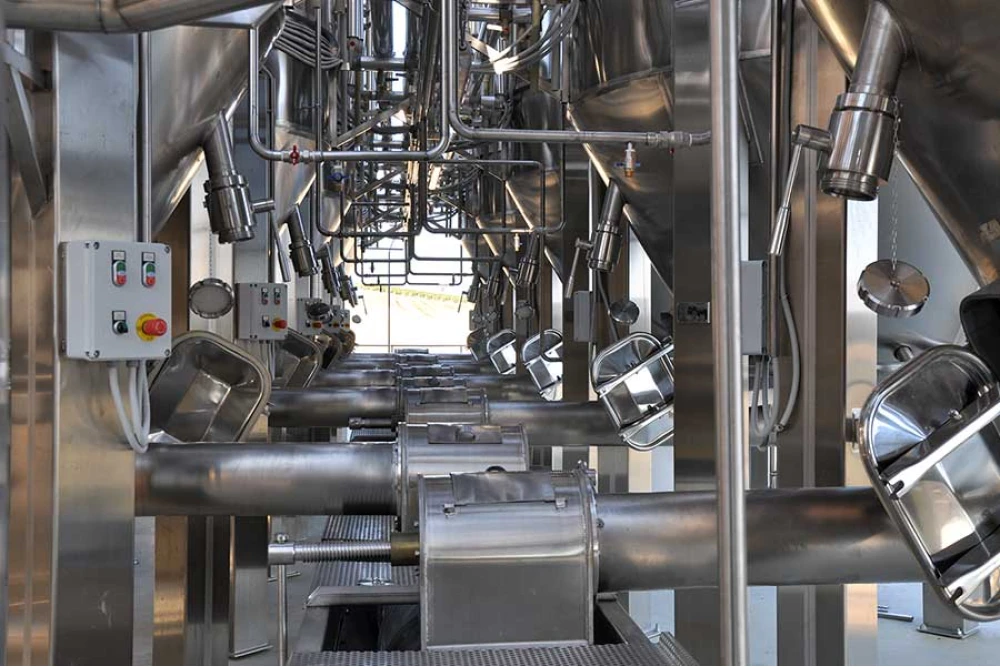 Automatizare receptie struguri, distributie mustuiala